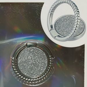 Lax Ring Phone Holder Kick-Stand Elegant Silver